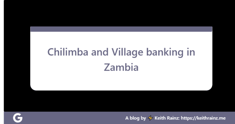 Chilimba and Village Banking in Zambia