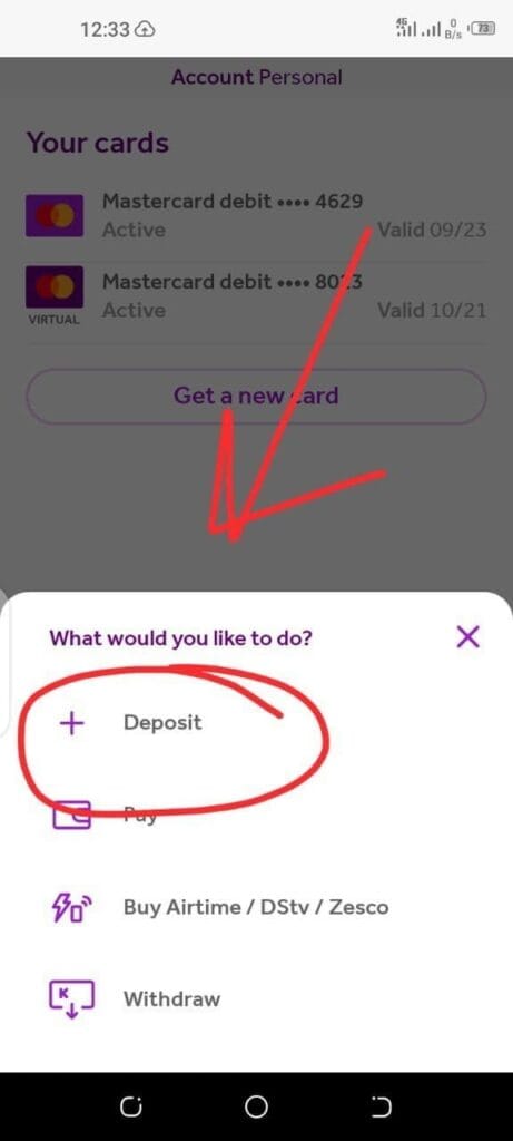 deposit money in zazu