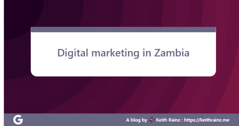 Digital marketing in Zambia