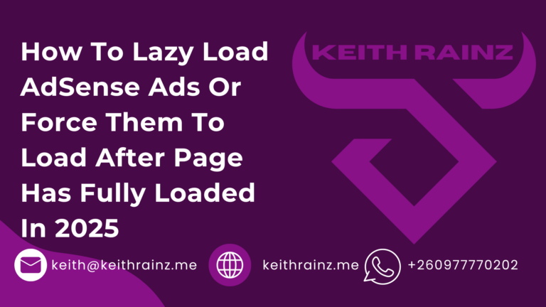 How To Lazy Load AdSense Ads Or Force Them To Load After Page Has Fully Loaded In 2025