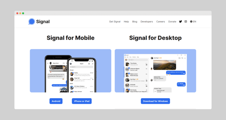 signal download page