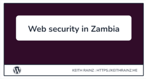 Web security in Zambia