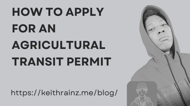 How to apply for an Agricultural Transit Permit