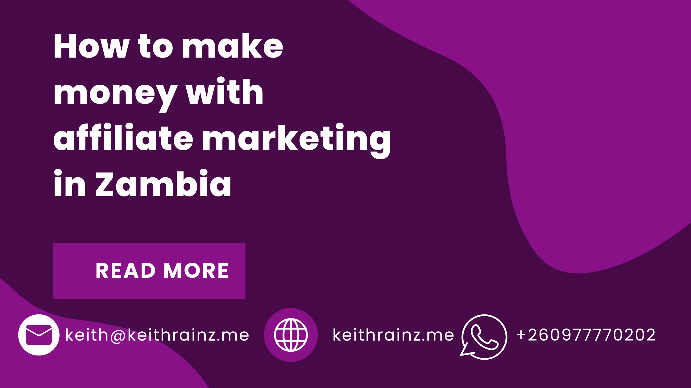 How to make money with affiliate marketing in Zambia