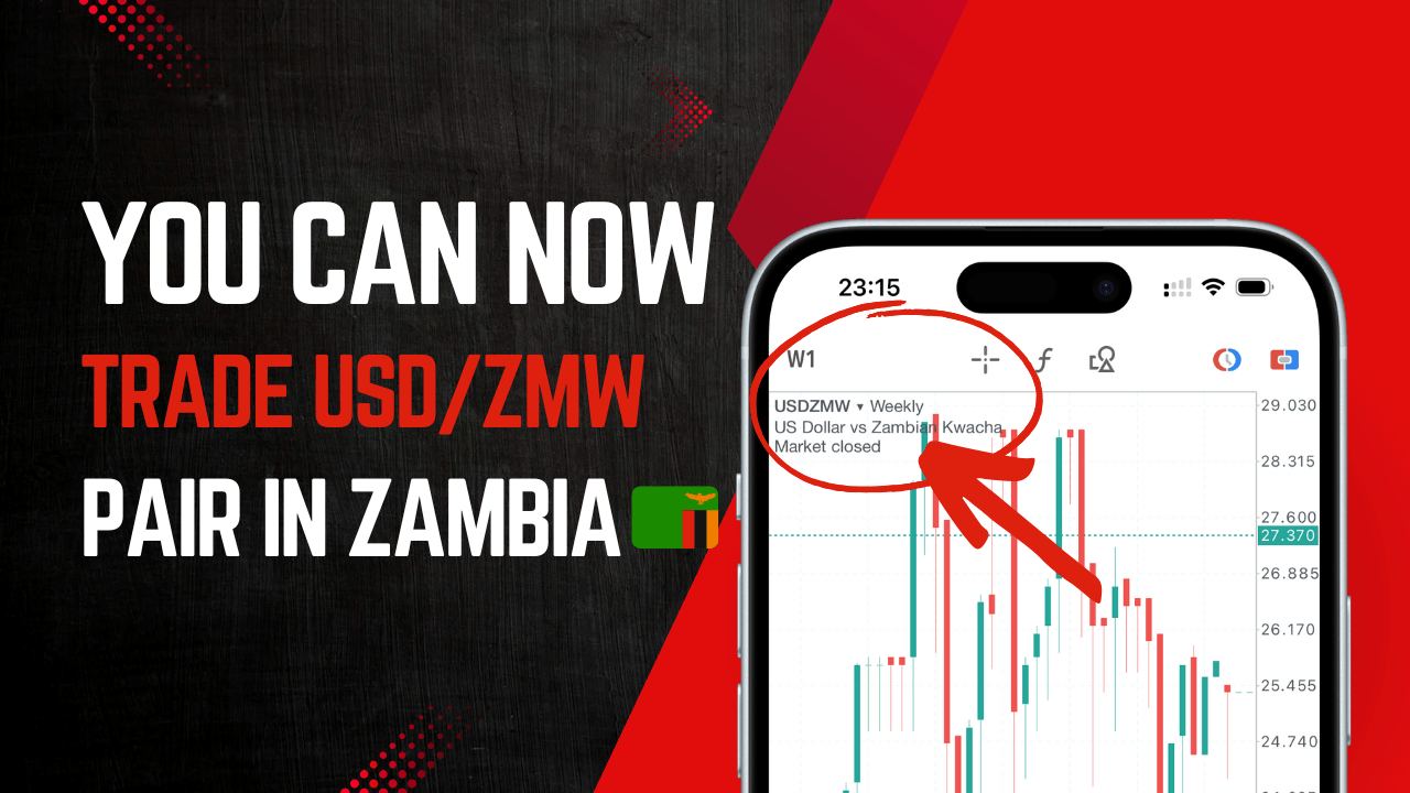 The USDZMW Currency pair is available for trading in Zambia